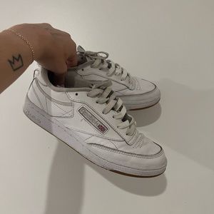 White Reeboks, size 7